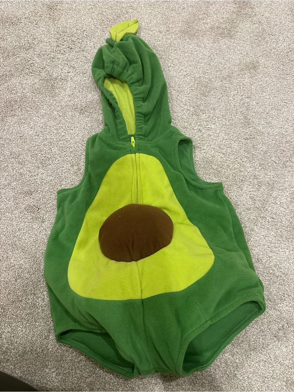 Carter's Green Avocado Toned Hooded Romper